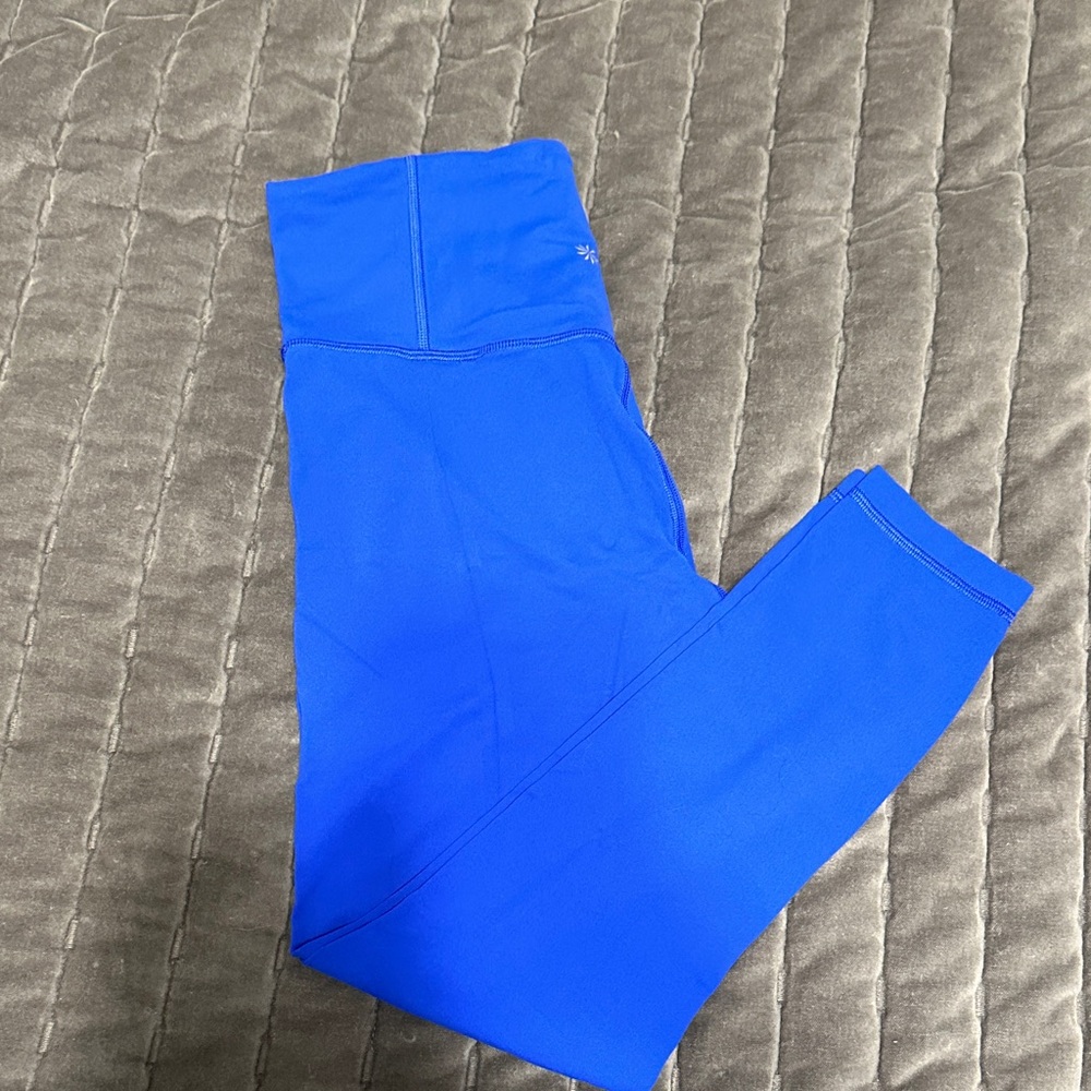 Athleta blue elation high rise 25 inch inseam leggings size small